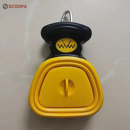 SCOOPA Travel-Ready Pooper Scooper That Clips To Your Leash, Holds Waste Bags And Keeps Hands 100% Clean On Every Walk.