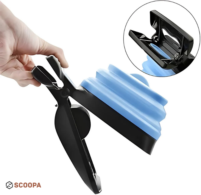 SCOOPA Travel-Ready Pooper Scooper That Clips To Your Leash, Holds Waste Bags And Keeps Hands 100% Clean On Every Walk.